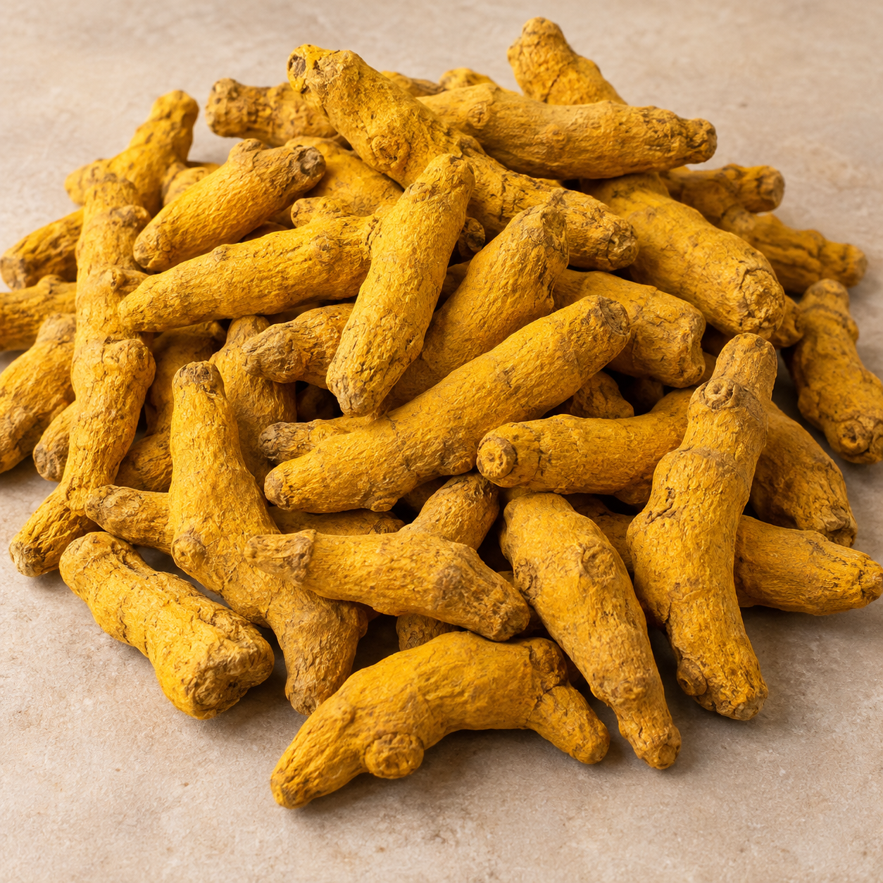 Whole dried turmeric fingers
